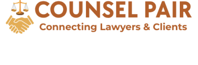 Counsel Pair Logo ConceptsTrustworthy Legal Connection EmblemProfessional Lawyer-Client LinkmarkCounsel Pair Legal BridgeAttorney-Client Nexus MarkJudicial Partnership Crest (1)